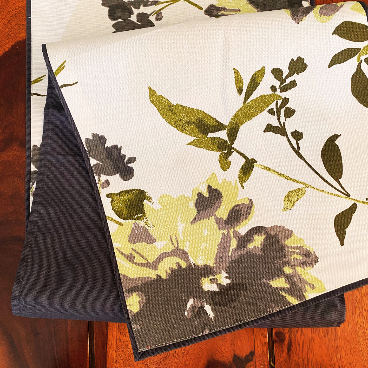 Fog Printed Table Runner, 100% cotton, 13" x 72"